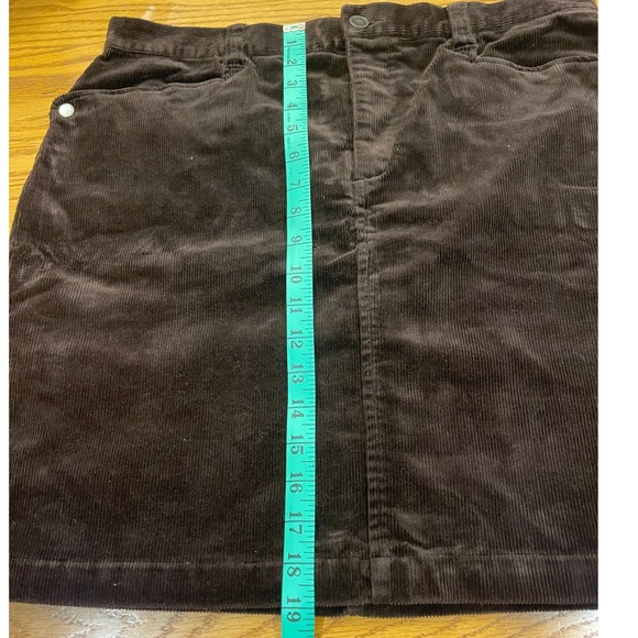 American Living Corduroy Skirt Brown Mini Size 12 Womenswear - Picture 5 of 6